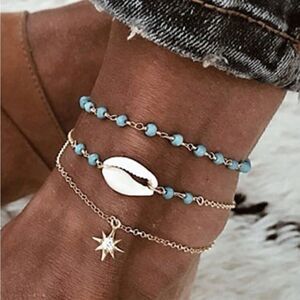 Seashell anklet S594